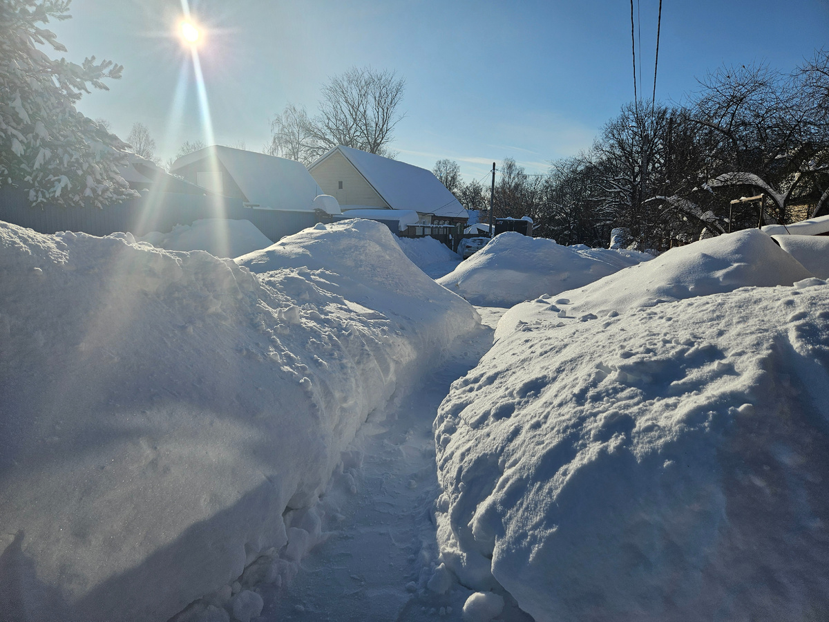 Подмосковные сугробы