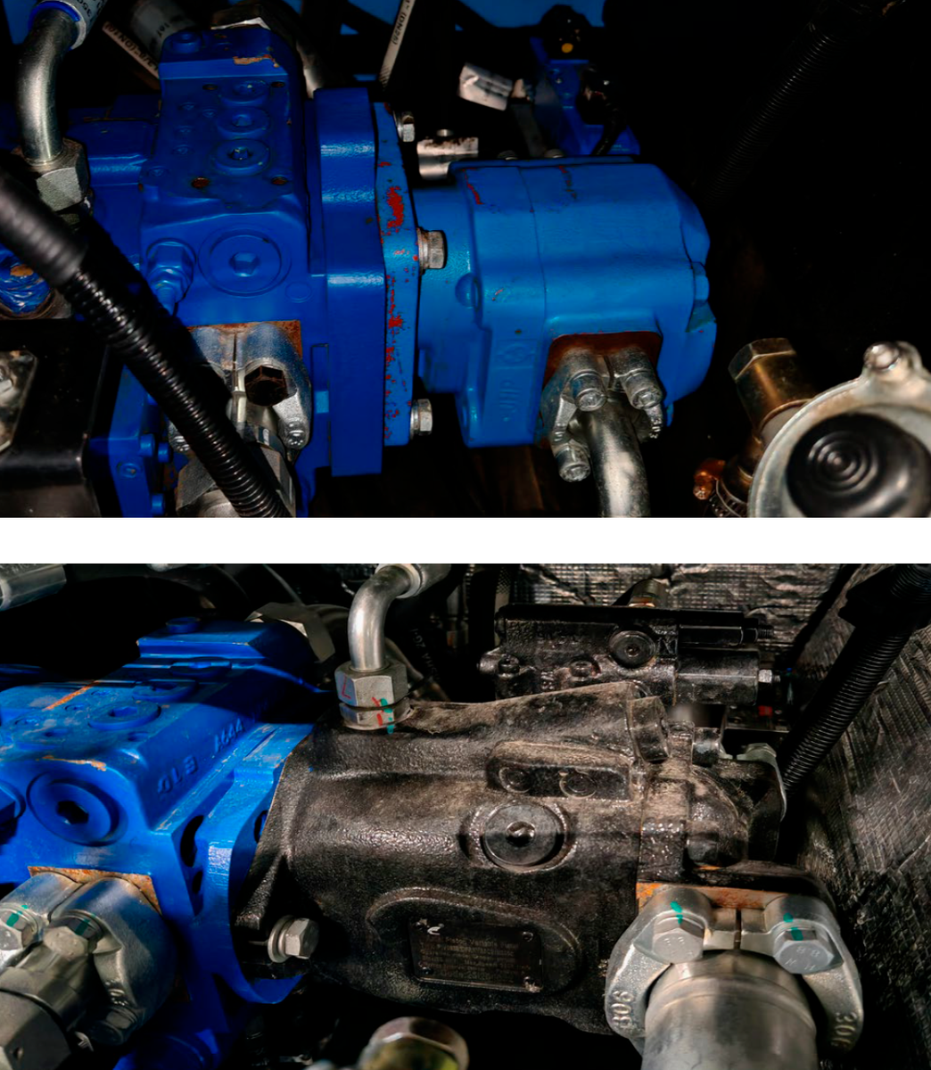 Верхнее фото - было, нижнее - стало