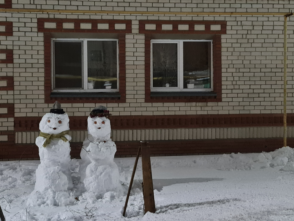 Засызран. Снежное семейство.