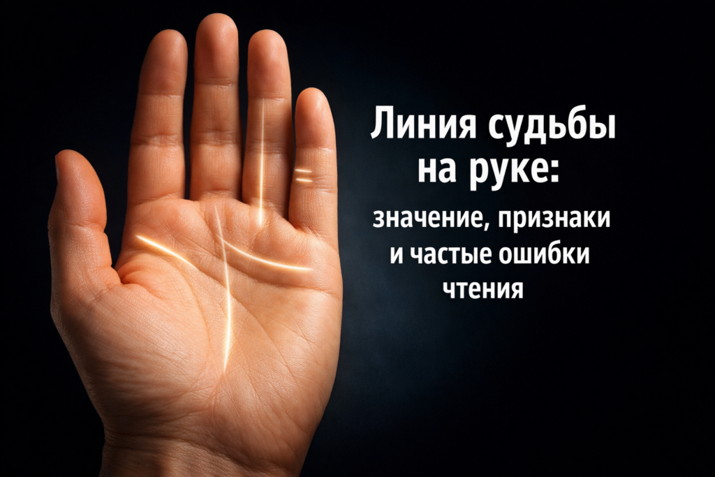    Изучаем линию судьбы на руке и её значение admin