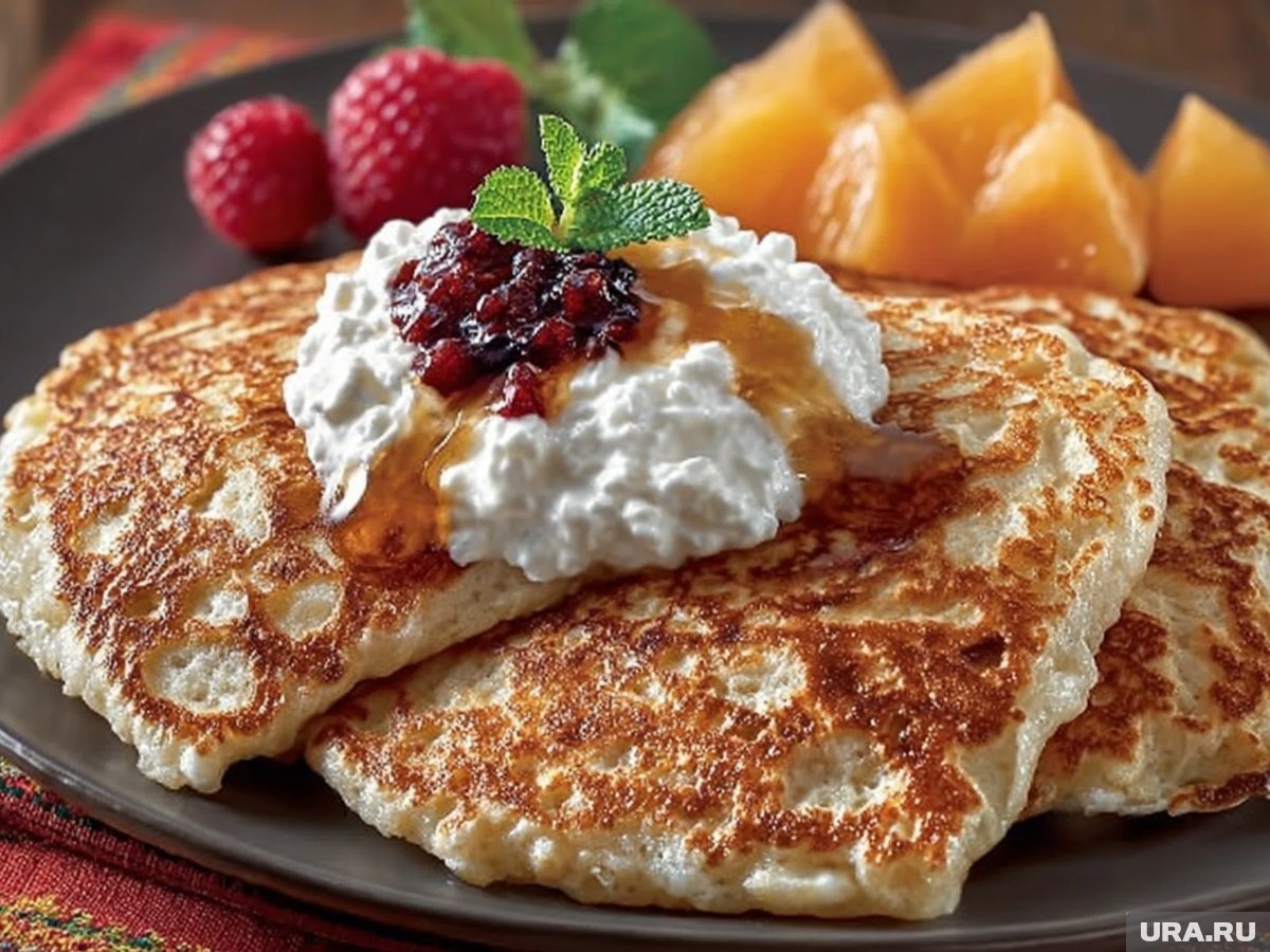    Творог делает овсяноблин более мягким