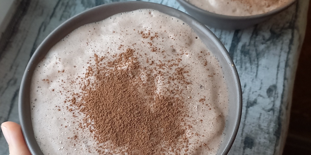 Рецепт нежного суфле из ряженки и какао