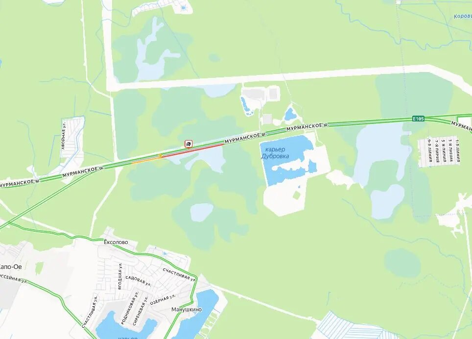    Фото: скрин сервиса Яндекс Пробки