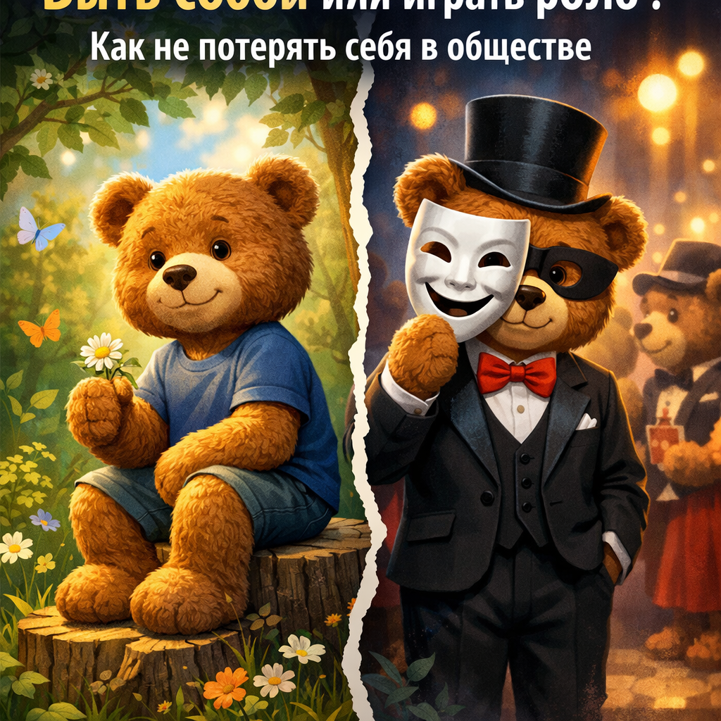 «Быть собой или играть роль? Как не потерять себя в обществе»