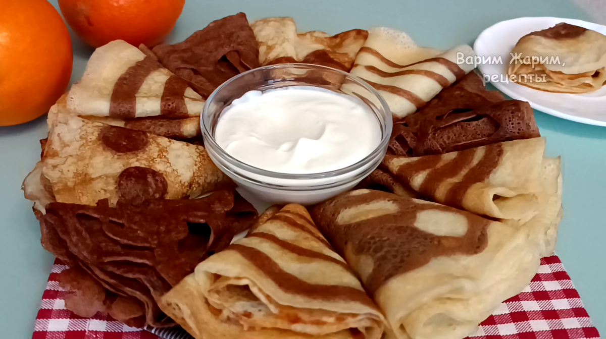 ⭐ Масленица с изюминкой: как приготовить необычные блины с узором