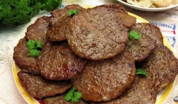 Оладьи из печени.