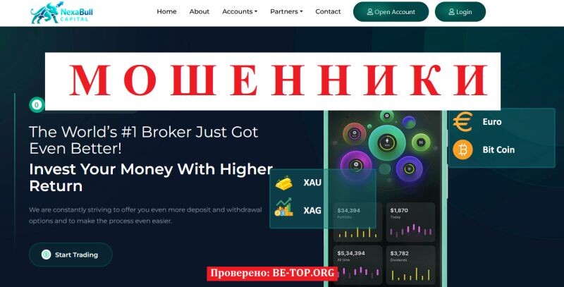 Брокер NexaBullCapital отзывы — полный разбор схемы мошенничества и способов возврата денег