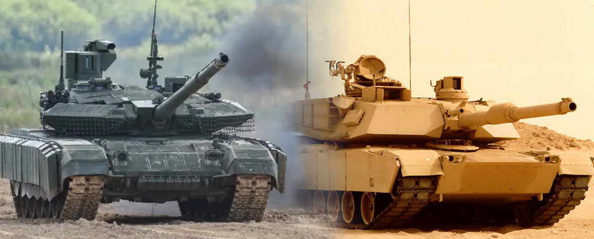 На фото: Т-90М и M1 Abrams