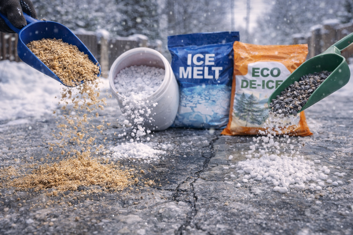 Ледяная тропинка и средства от льда