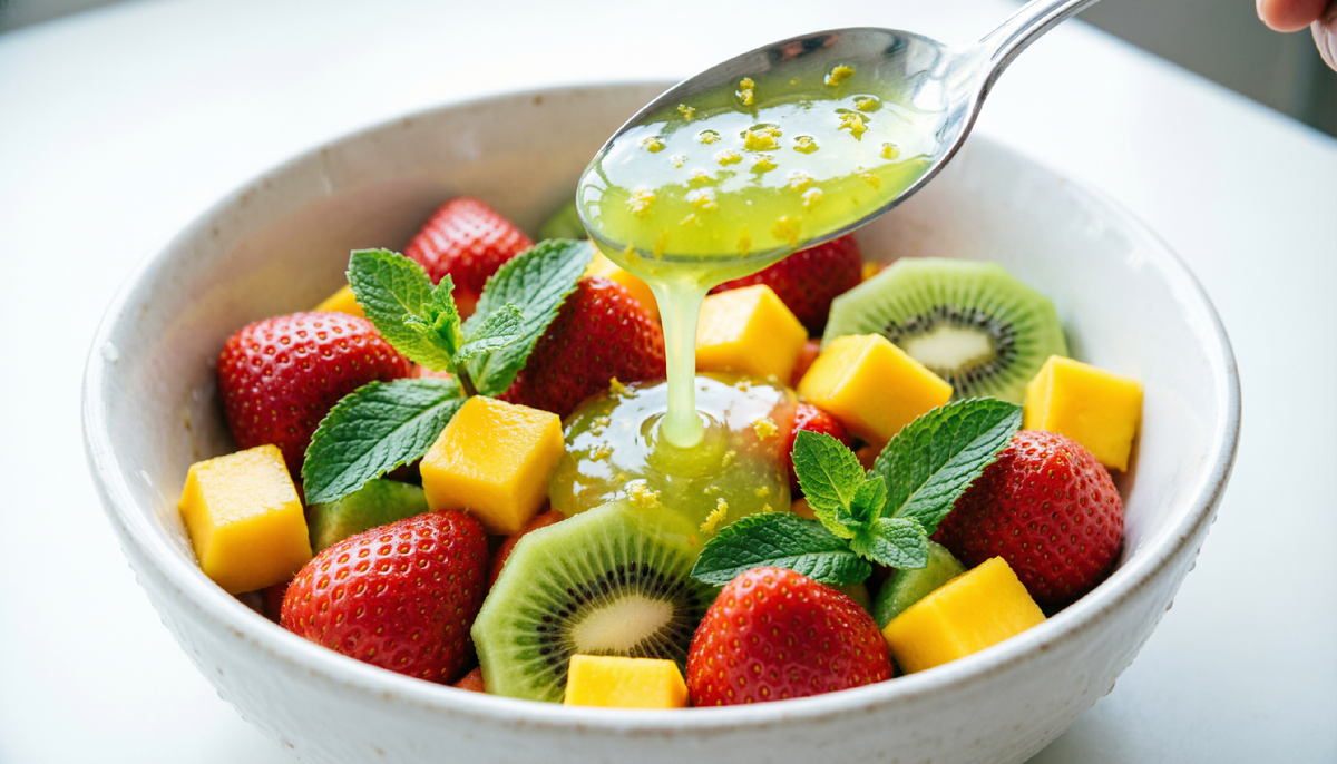 Лаймовый соус для фруктового салата