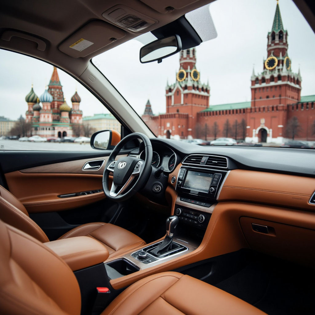 Салоны премиальных китайских автомобилей оформлены в цветовой гамме кремлекской кирпичной стены