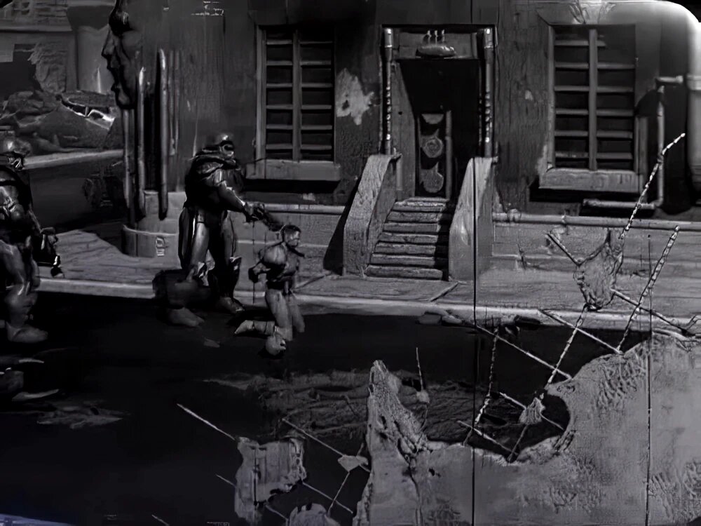 Есть мнение, что причиной конфликта послужил вот этот кадр из вступительного ролика. На нем изображены американские солдаты, убивающие канадца.