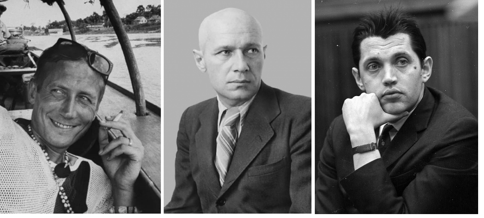 Слева направо: Евтушенко, Грибачев, Рождественский