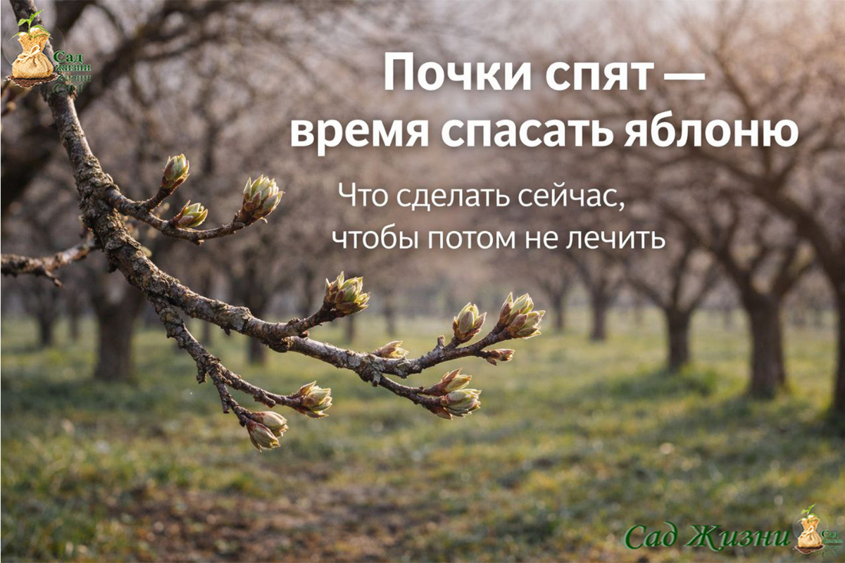 Пока почки спят: что сделать с яблоней сейчас, чтобы потом не лечить