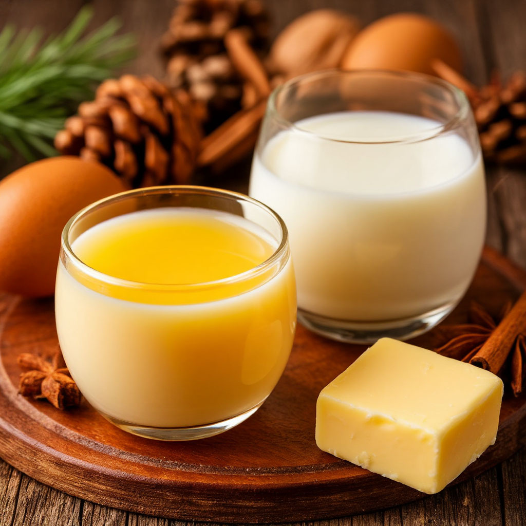 Лечебный гоголь-моголь от кашля (с мёдом и маслом)