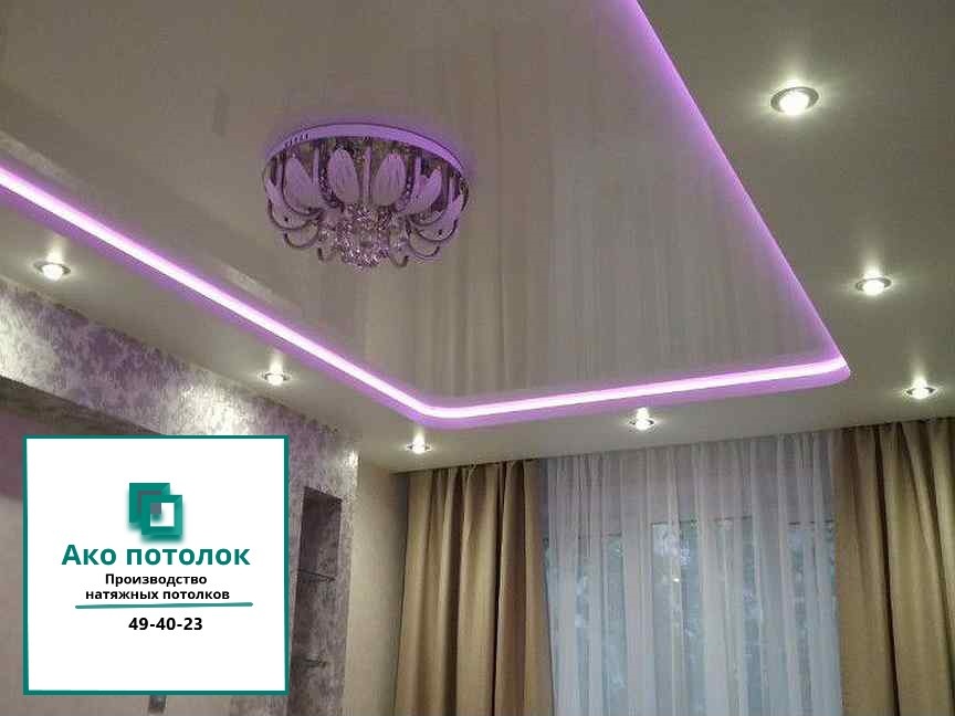 Парящий натяжной потолок заказать в Омске в быстрые сроки изготовления для самостоятельной установки или под ключ, 49-40-23