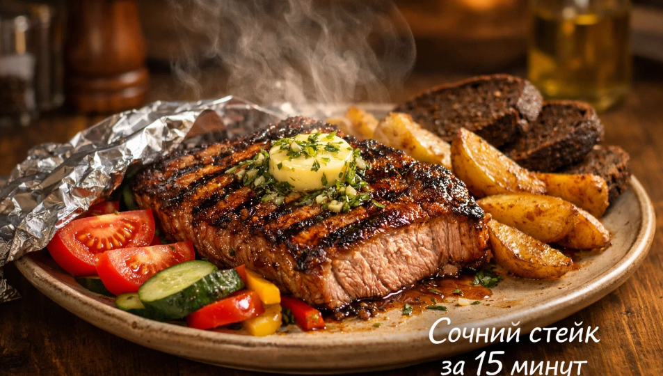 Когда муж просит мяса, готовлю стейк из свиной шеи на сковороде-гриль за 15 минут