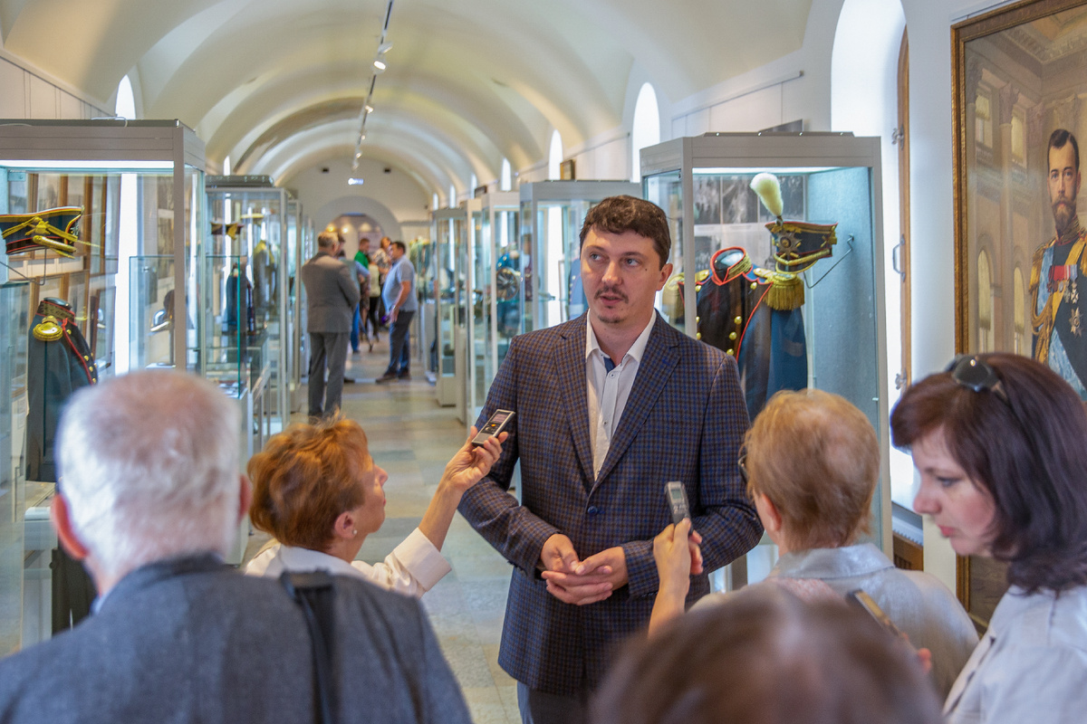 Алексей Кондратьев, сотрудник военно-исторического отдела ГМЗ "Царское Село". Фото: ГМЗ "Царское Село", Святослав Новиков