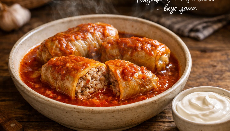 Всего 4 ингредиента: фарш, рис, томатная паста и лук — а голубцы получаются как у мамы
