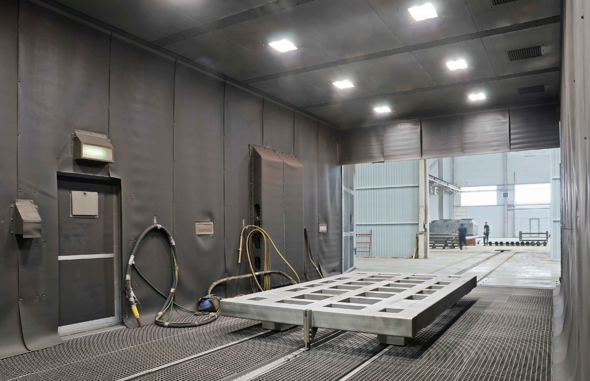 Дробеструйная камера или дробеметная установка 