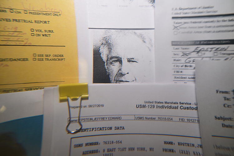    February 5, 2026, Russia: In this photo illustration, the Released documents from the U.S. Justice Department files on Jeffrey Epstein. Released documents from disgraced late financier and sex offender Jeffrey Epstein, referencing court cases against him, are seen in the handouts released by the U.S. Justice Department and printed and arranged. (Credit Image: Global Look Press/Keystone Press Agency)