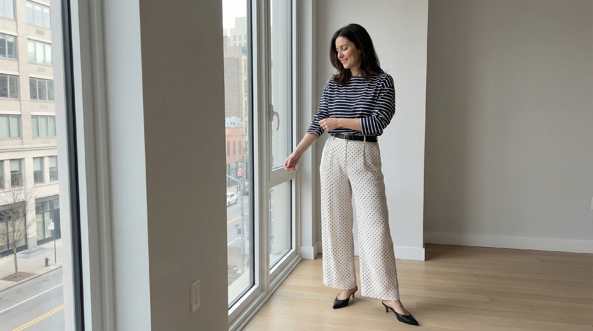 Микс полоски и гороха — классика