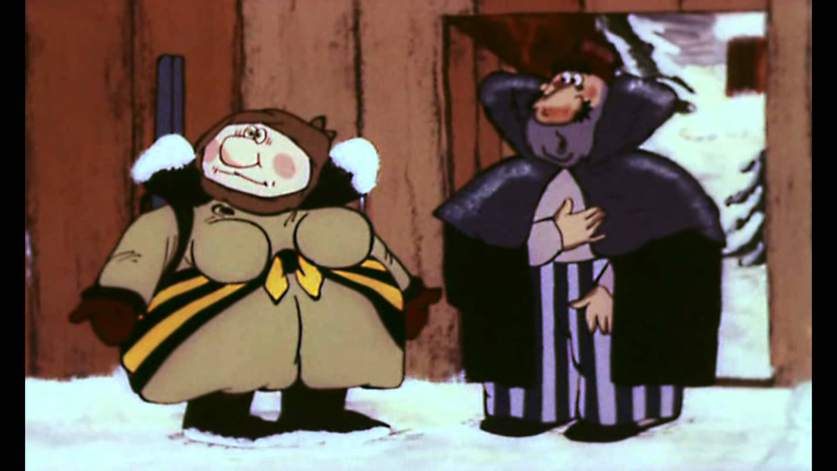 Стоп-кадр из мультфильма "Ишь ты, масленица", 1985 г. Источник Яндекс.Картинки