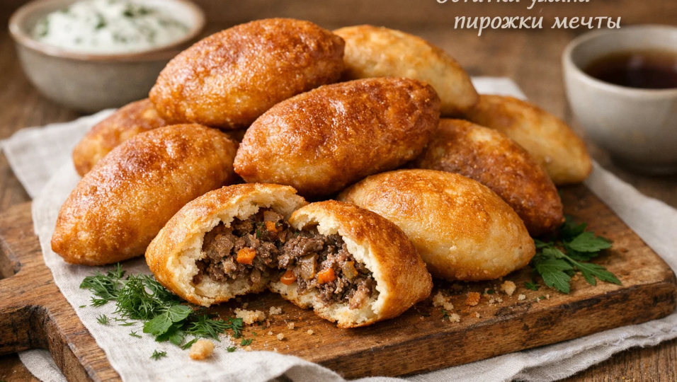 Из остатков тушёного мяса делаю начинку для пирожков — выпечка уходит за минуты