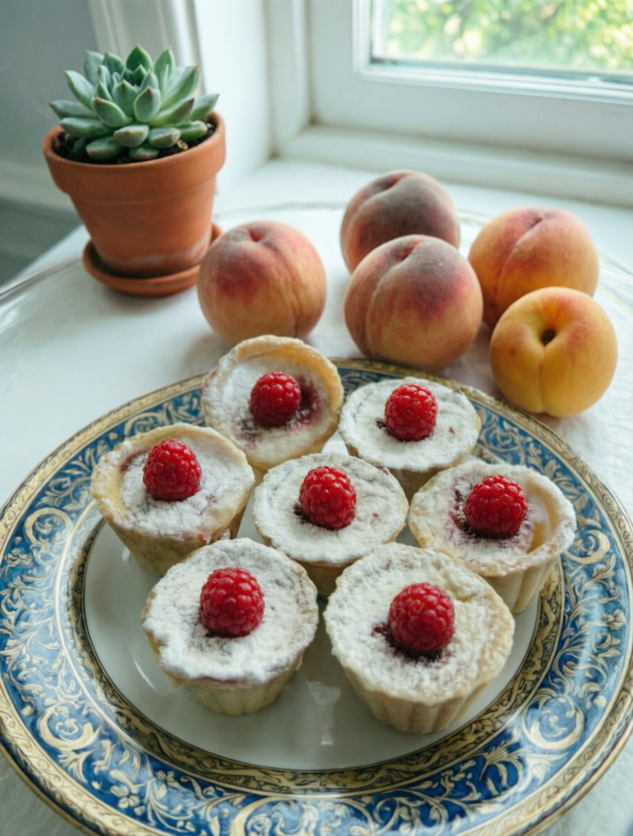 Тарталетки с малиной