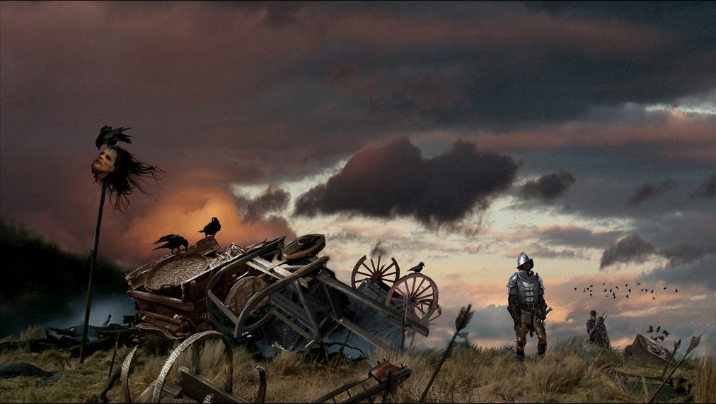 Разбитый обоз.