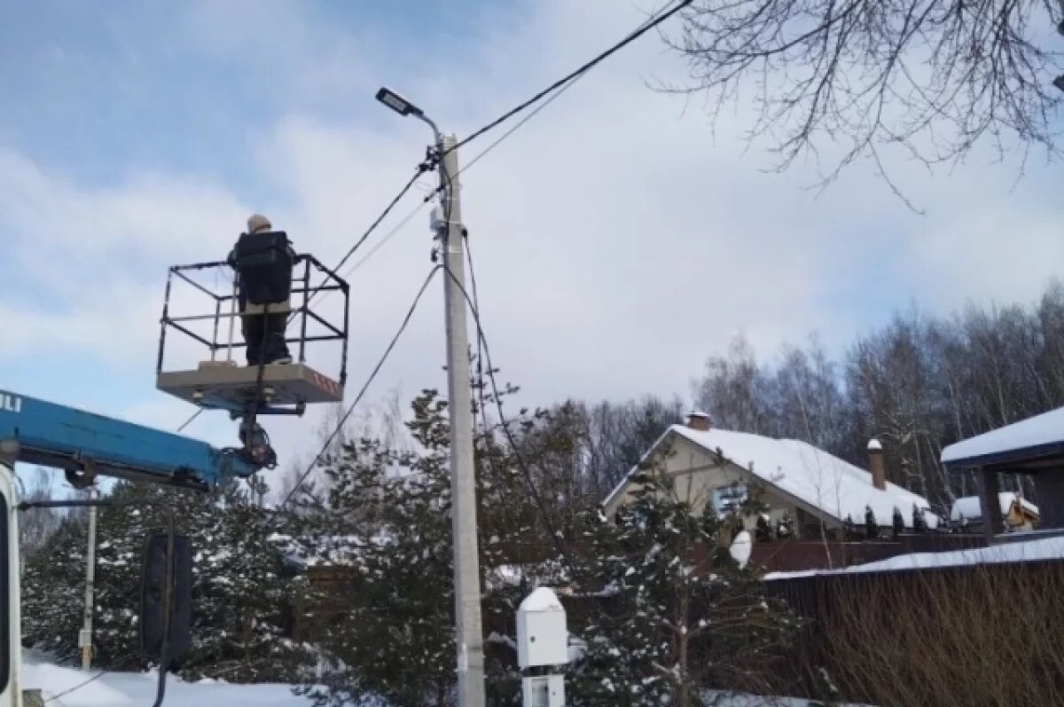    На улицах Тулы продолжают устанавливать новое уличное освещение