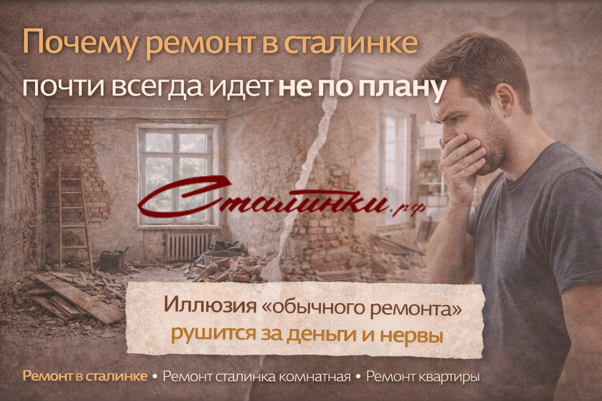Ремонт квартиры в сталинке 