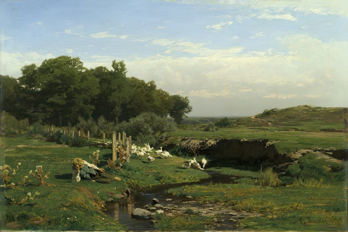 На речке, 1870