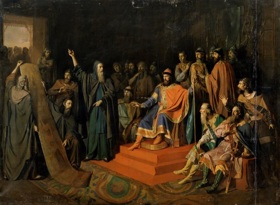 Обращение Владимира в христианство, худ. П. Заболотников