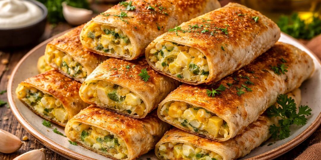 Пирожки за 20 минут без замеса и духовки