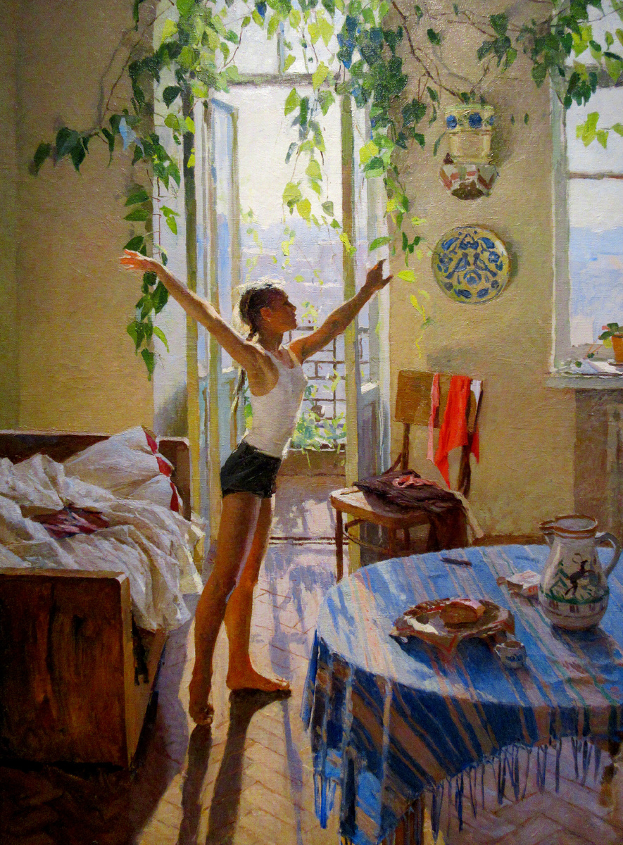 Картина Т.Яблонской - Утро, 1954.