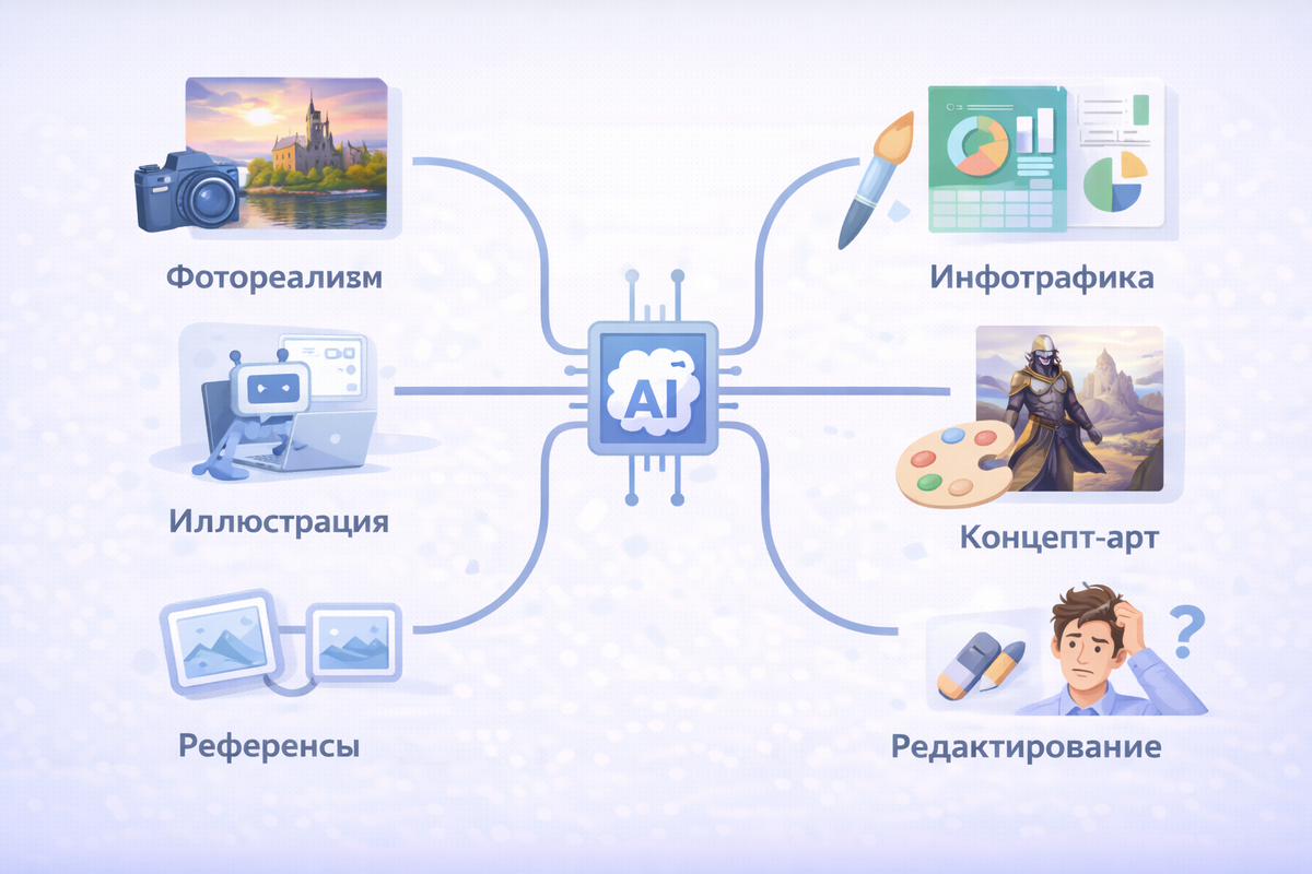 Основные возможности ИИ для генерации изображений