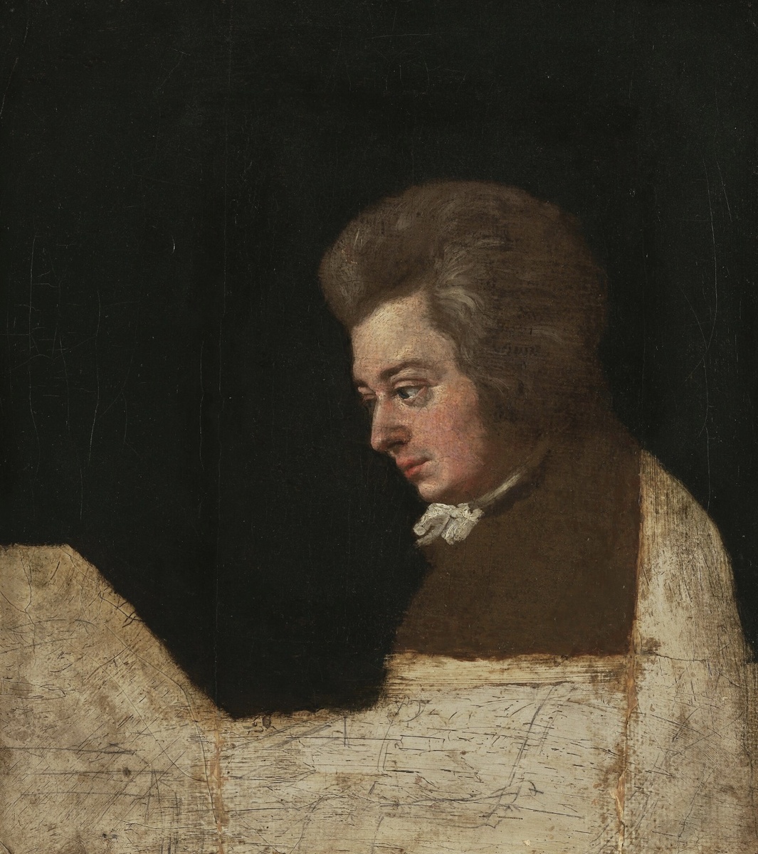 Портрет Моцарта в возрасте 26 лет, русый, голубоглазый