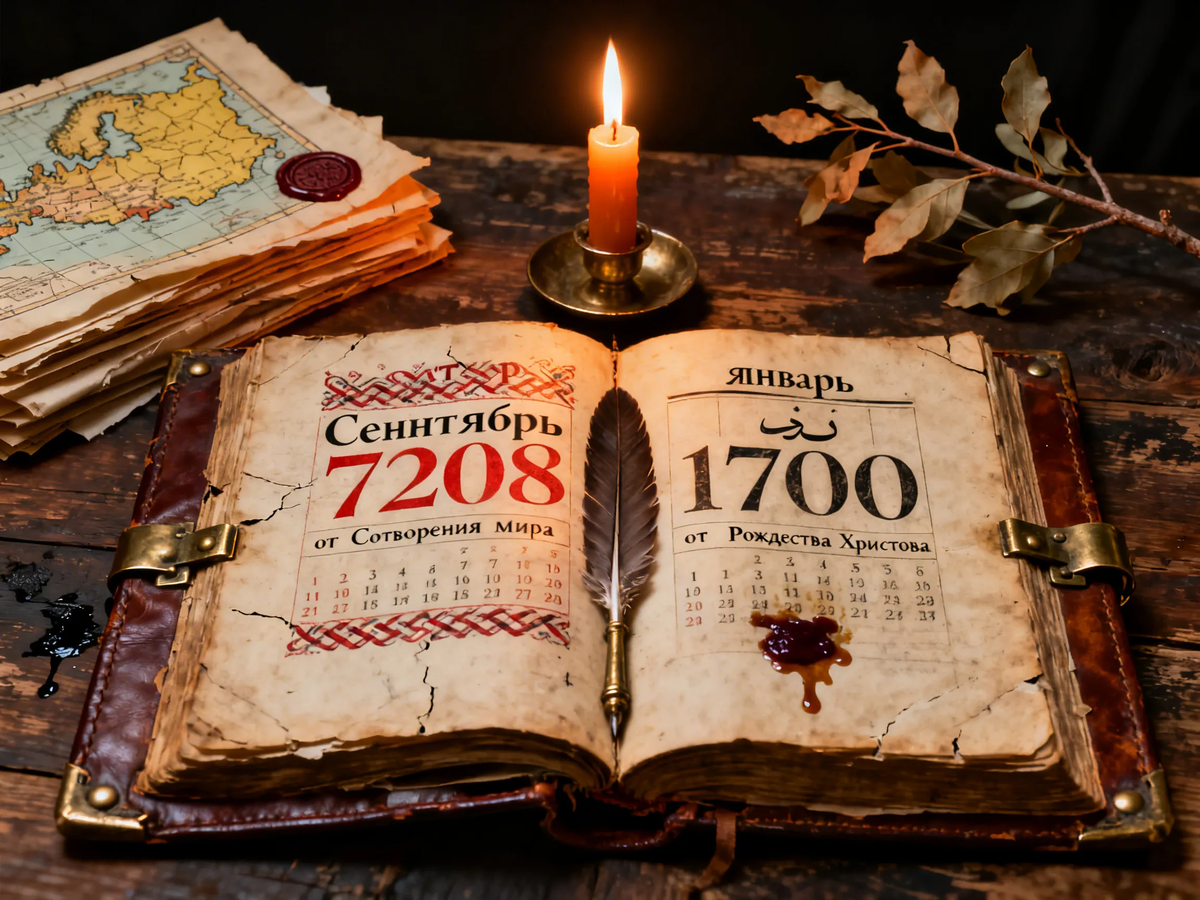 Между сентябрём 7208-го и январём 1700-го уместилось всего четыре месяца — и целая пропасть мировоззрений. Пламя этой свечи сожгло не просто листы календаря, а саму монополию церкви на отсчёт времени. Пётр не изобрёл Новый год, он переподчинил его государству — и с тех пор мы живём в эпоху гражданского, а не сакрального календаря.