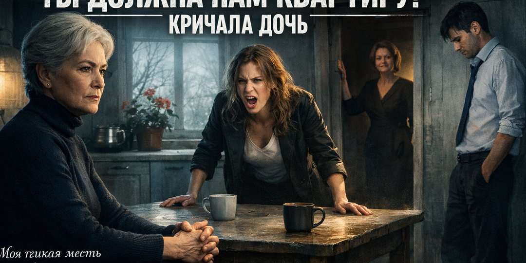 Ты должна нам квартиру!» — кричала дочь. Моя тихая месть стала для нее полной неожиданностью.