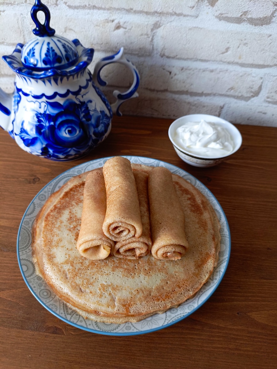 Блины на майонезе. Фото автора