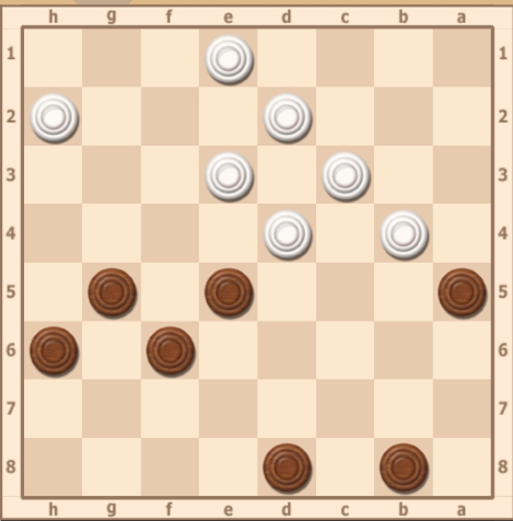 1...e7 2.f2 (2.bc5 ef4 3.f2 h4 5.fe3 fg5++) d6 3.fg3 h4 4.gf4 5...de5 6...hg5 7.bc5 g3++