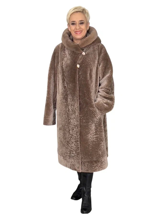 Реконструкция пальто из астрагана. Ателье Ирины Берзиной.