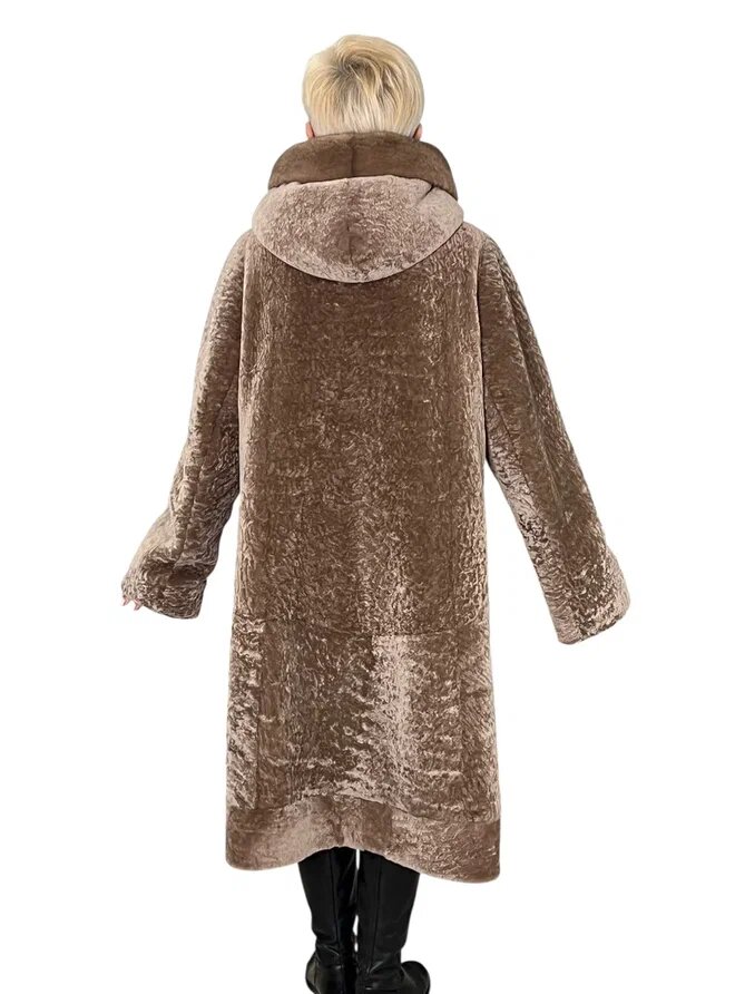 Реконструкция пальто из астрагана. Ателье Ирины Берзиной.