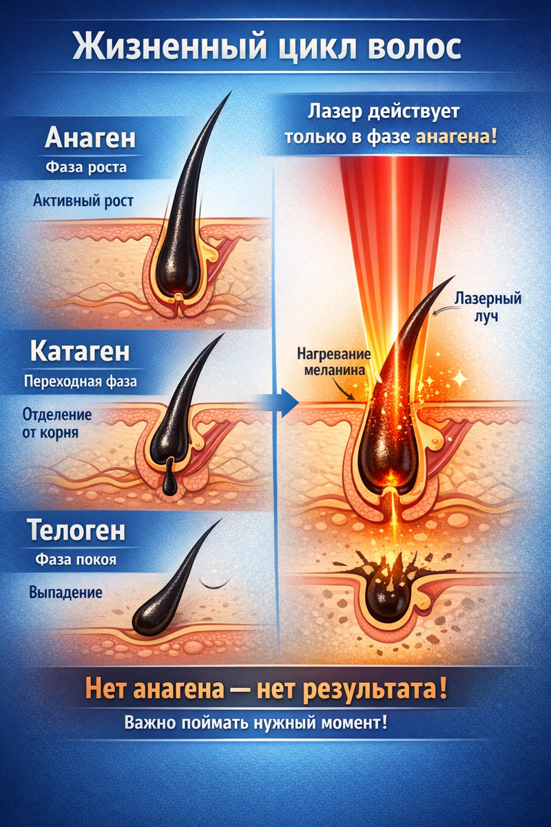 Фазы роста волоса