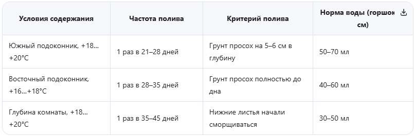 Правильный режим полива алоэ в феврале