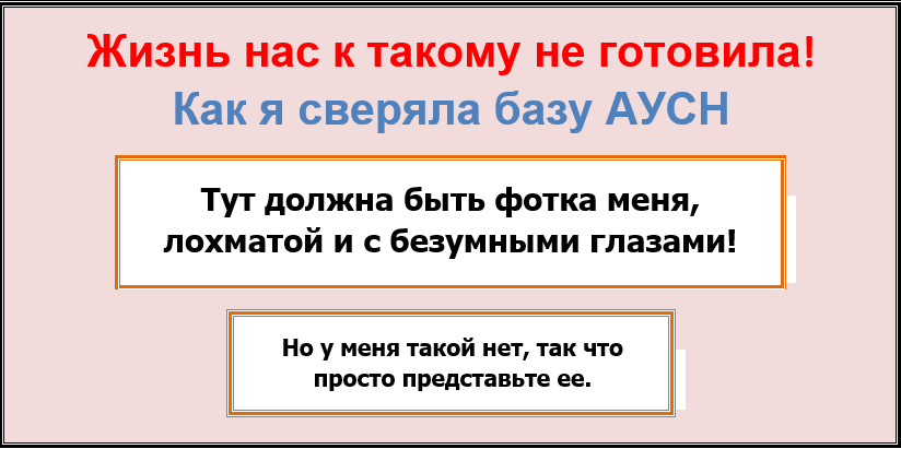 Квест - Как я сверяла АУСН ЛК и бух.базу
