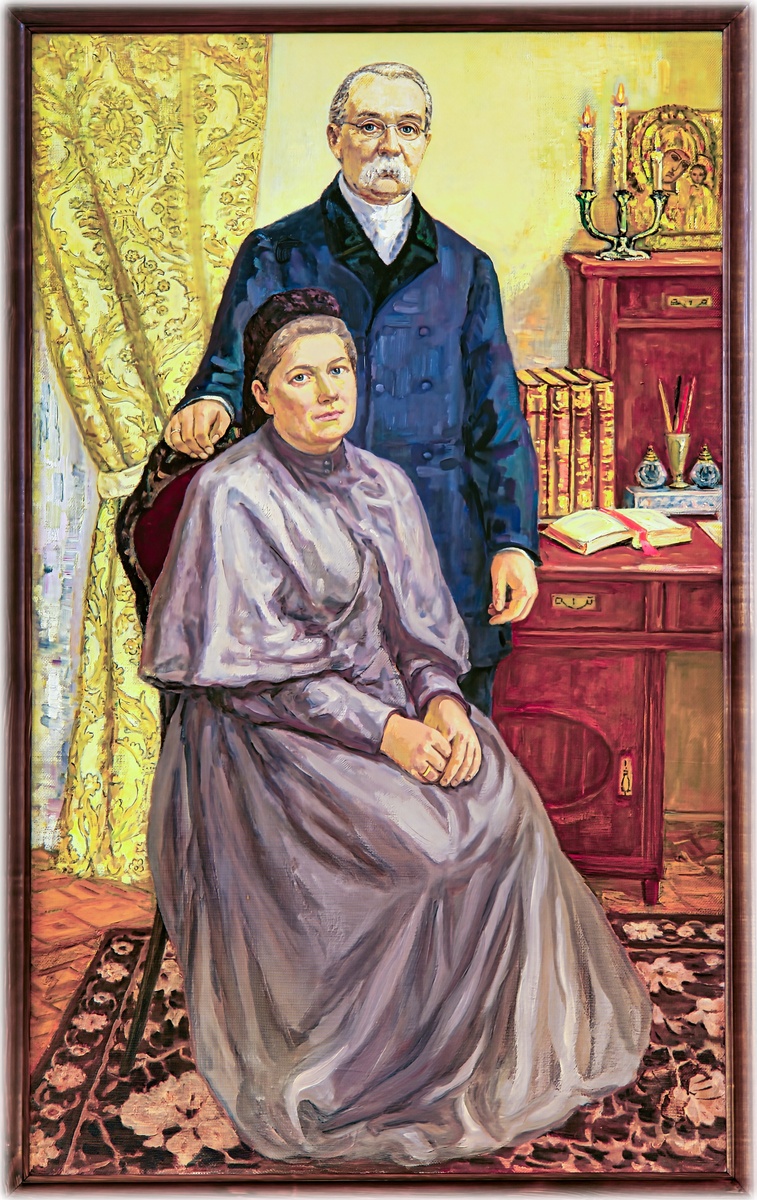 Купец Сергей Васильевич Перлов с супругой