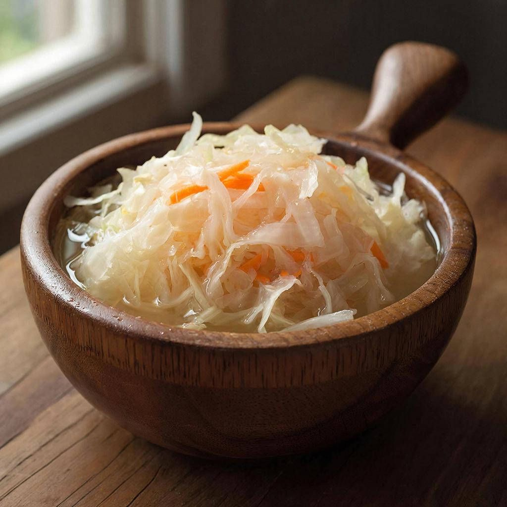 Квашеная капуста — результат спонтанной ферментации белокочанной капусты под действием собственной микрофлоры