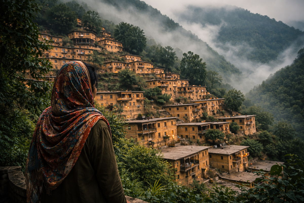 Масуле. Здесь крыша соседа — это твой двор. Иран, которого нет в новостях: зеленый, влажный и свободный.
